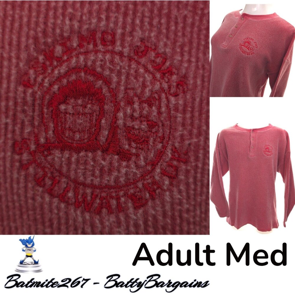 VTG Flash Avant ESKIMO JOE'S Henley Adult M Stillwater 80s FREE SHIP Mens Womens